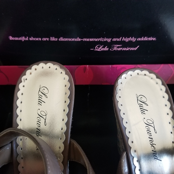 Wedge Lulu Townsend Sandals Size 9.5 9 1/2 - Picture 7 of 16